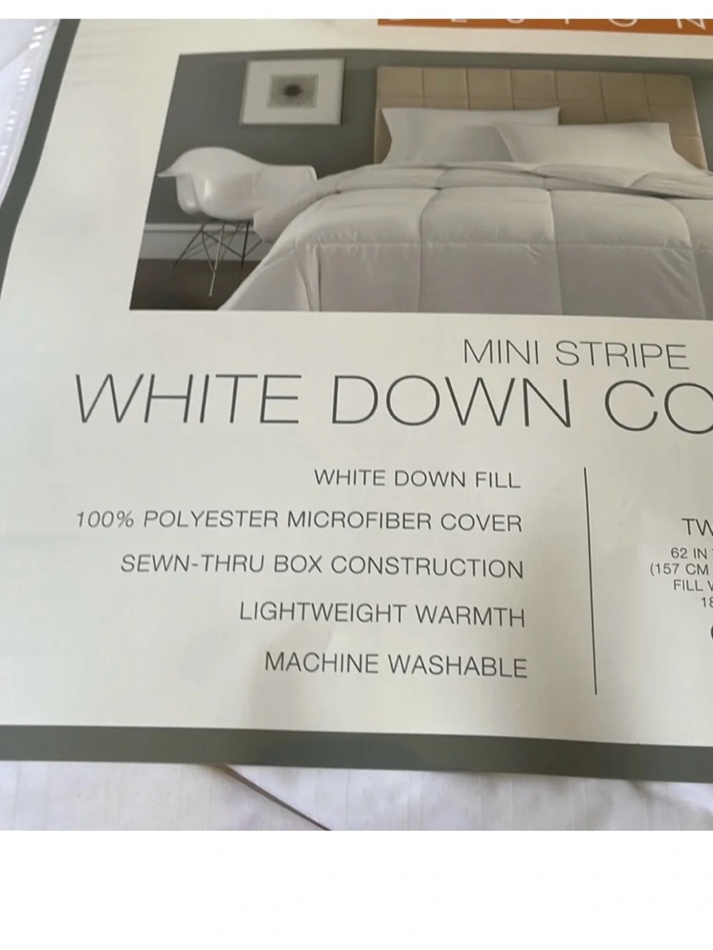 Crisp White Quilted Comforter - Lightweight All-Season Bedding